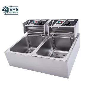 China Automatic Stainless Steel Button Control Industrial Fryer for Bulk Food Production wholesale