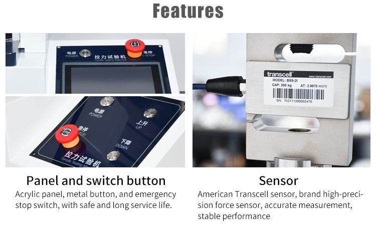 AC Servo Motor Customizable Single-Column LCD Display Screen Universal Tensile Test Machine