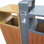 Standing 900mm Length 31.7gal Outdoor Wooden Trash Can