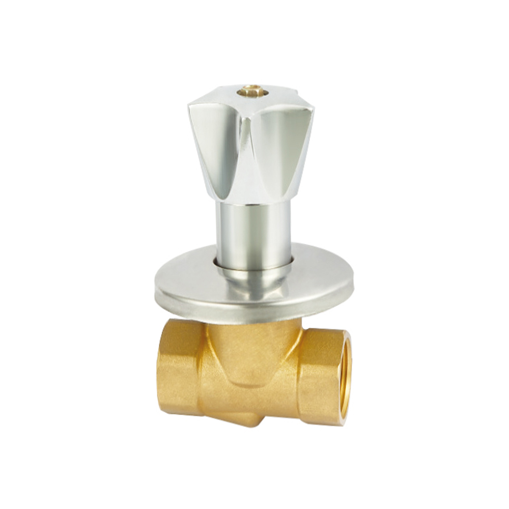 DN20-NPT Threaded plumbing Brass Stop Valve abrasion resistance Customized