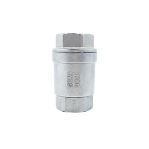 China 304/316 Stainless Steel Spring Vertical Check Valve with NPT/BSPP/BSPT Thread Pn1.6MPa wholesale