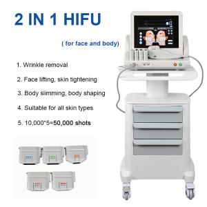 China 5 Heads 2 In 1 HIFU Beauty Machine Wrinkle Removal Face Lift For Face And Body wholesale