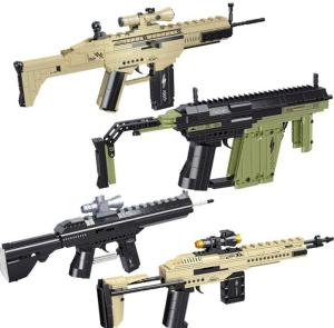 China Modern Buildings Educational M416 Gun Toy Building Block Sets Model Toy for Kids 37*5*13 Cm wholesale