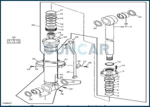 China 4405053 DEERE Hydraulic Cylinder Service Kit for 750 800C 850DLC wholesale