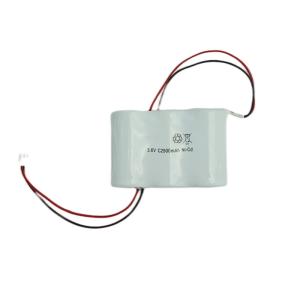 China Side By Side Emergency Exit Light Batteries Pack 3.6 V C2500mAh NiCd 64g wholesale