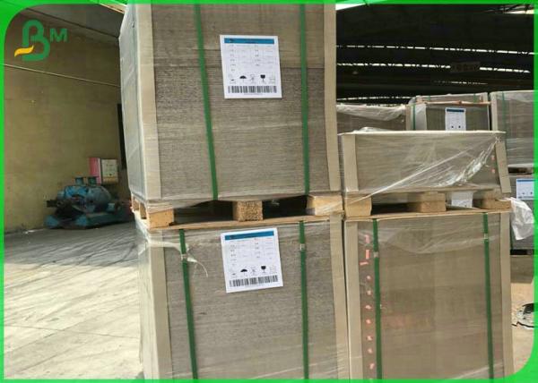 0.6mm 0.9mm 0.95mm Large Cardboard Sheets , Carton Gris / Gray Coated Recycled
