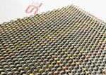 Three Color 8m Crimped Architectural Metal Mesh Abrasion Resisitance Interior