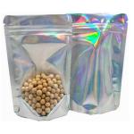 HACCP Holographic Stand Up Pouch Zipper Top Mylar Foil Mini Pouches