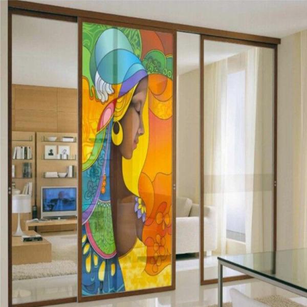 Windproof Aluminium Profiles Sliding Door Glass Type Tempered Glass for