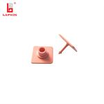 Laipson New Pink Basf Tpu 30mm Square Sheep Goat Pig Cow Metal Ear Tag For Farm