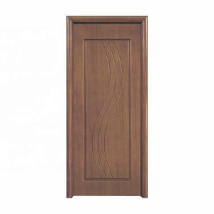 China Mahogany Exterior MDF Wood Doors 45mm Thick Medium Density Fiberboard Door wholesale