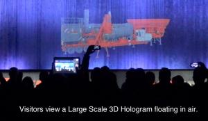 China Stage Hologram , holographic display system for Trade Show / Concert 10 Meter wide on sale