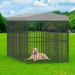 Large Outdoor Dog Kennel Heavy Duty Metal Frame Fence Dog Cage Outside Pen