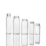 20ml Cosmetic Clear Screw Cap Glass Vials Silk Screen Printing