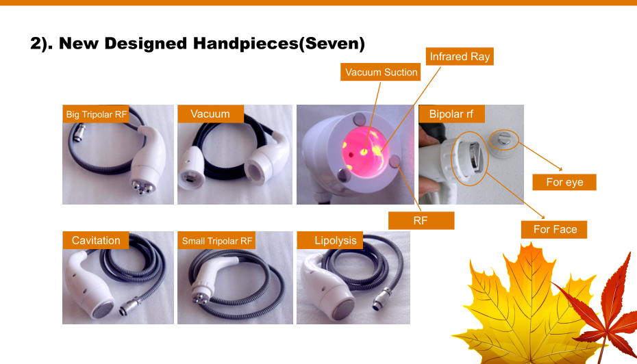 Multifunction Cavitation RF Vacuum Slimming Machine For Body Slimming / Cellulite Reduction