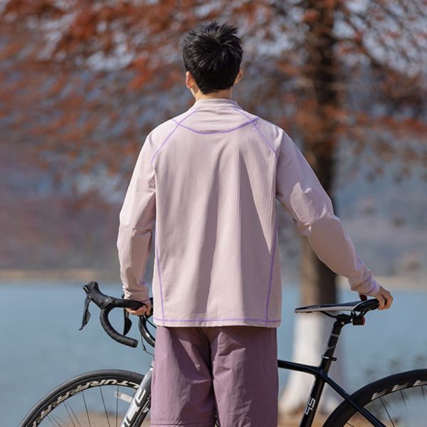 Half Zip Stand Collar Antibacterial Moisture Wicking Quick Dry Loose Breathable Sports Couple Sweatshirt