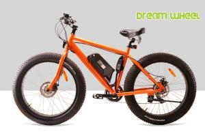 China 28km/H Fat Tire Cruiser Ebike Front Motor Pedals Assisted Disc Brake wholesale