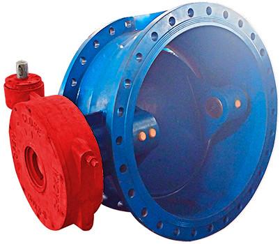 DN1000 Metal Double Eccentric Butterfly Valve / Cast Iron Butterfly Valve