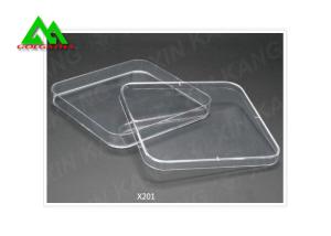 China Sterile Square / Round Disposable Petri Dish With Lid Plastic Medical Grade wholesale