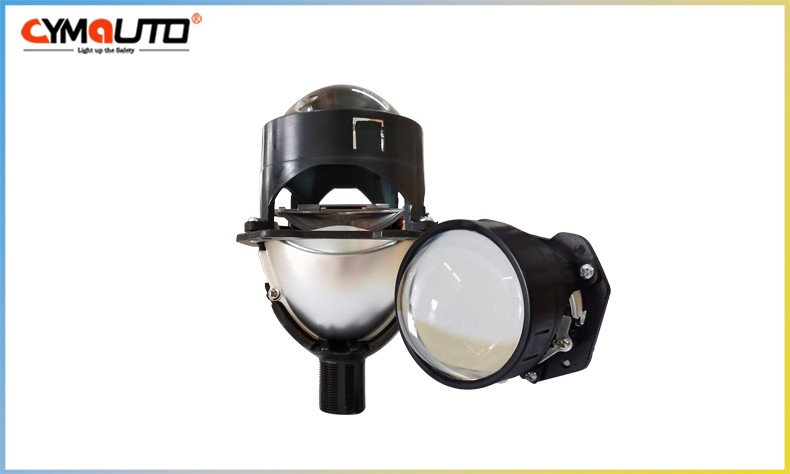 Mini 2.5 Inch Bi Xenon Projectors Lens For Motorcycle 12V Voltage