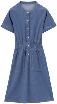 Women Summer Clothing 100 % Cotton Denim Dress