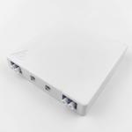5 Gray/White LC UPC Plastic Fiber Optic Faceplate Socket Panel for Indoor FTTH