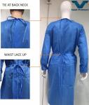 VASTPROTECT-501 Blue Hydroponic SMS Non Woven Isolation Gown