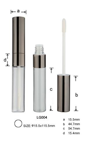 Aluminium lipgloss tube,lipgloss case,lipgloss container, cosmetic package,