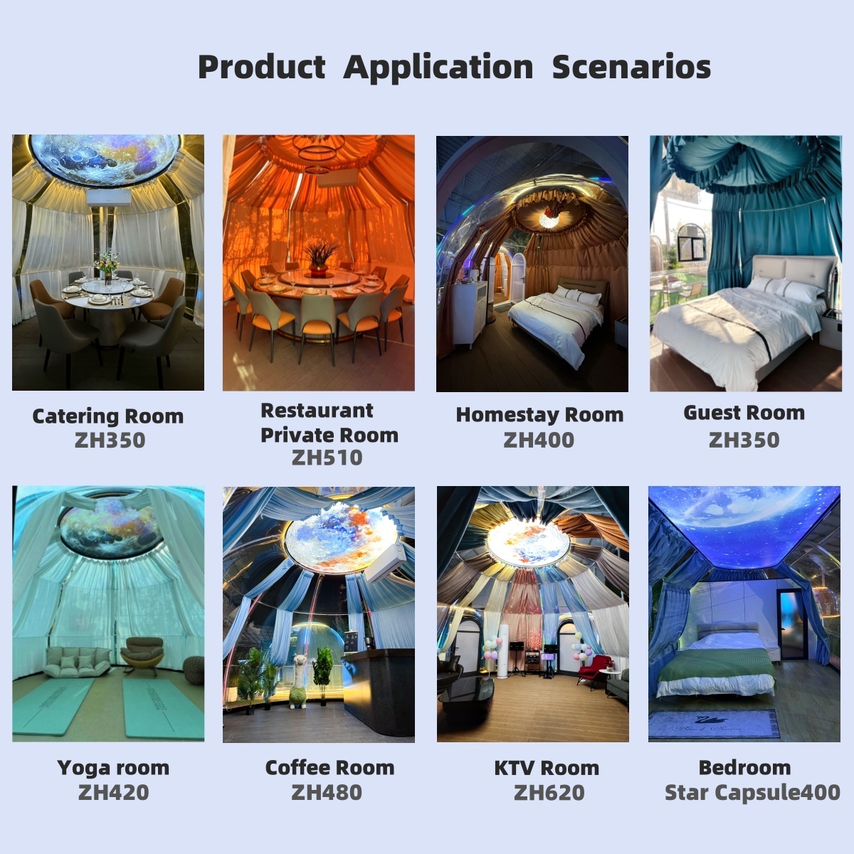 Customized Luxurious PC Material Impact Resistant Bubble Houses Inflatable Dome Tent for Homestay Bedroom