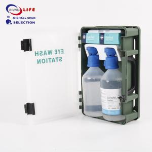China Saferlife Wall Mount First Aid Portable Eye Wash Station Emergency Rescue CE Plastic Case wholesale