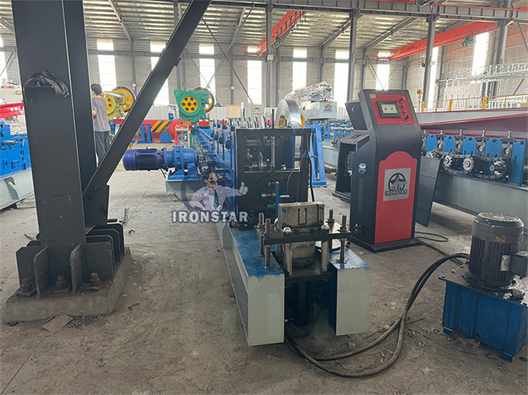 2024 New 41*21 / 41*41 / 41*82mm 3 sizes in 1 Solor bracket roll forming machine in Saudi Arabia