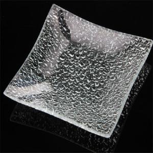 China crystal clear fruit dish glass square dish square glass food dish wholesale