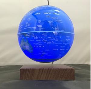China wooden base magnetic floating levitating 6inch globe lighting change colorful christmas gift wholesale