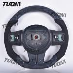 Custom Dodge Steering Wheel made of Carbon Fiber with 100% Fit Dodge Logo Emblem
