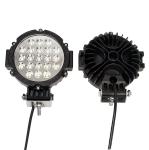 63W 7" Spot LED Work Light 6000K Driving for ATV Jeep Wrangler Car SUV Offroad