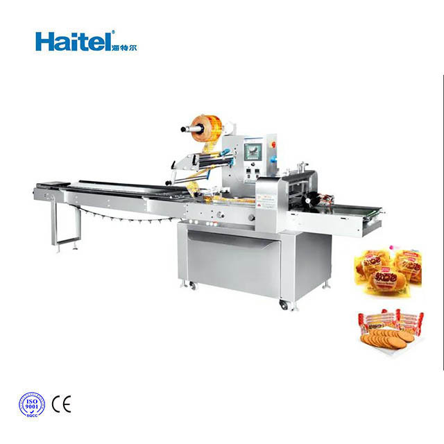 Automatic Horizontal Flow Pack Machine For Bread Cake Muffin Mask