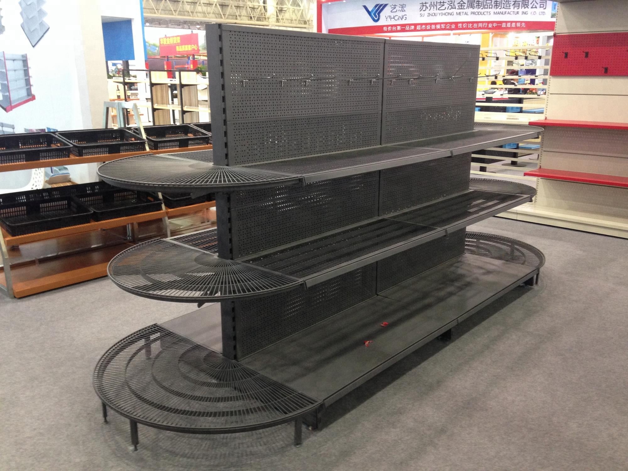 Easy Assembly Supermarket Display Shelving 150KG / Level Loading Capacity
