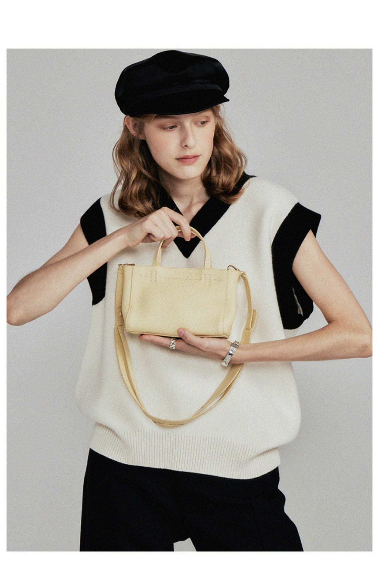 All Seasons Mini Tote in First Layer Cowhide Portable and Fashionable Handbag for Women