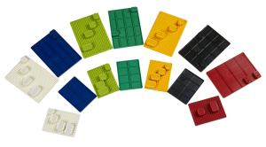 China Colorful Super Mini Solderable Breadboard ABS Plastic Material 25 / 35 / 45 Tie - Points wholesale