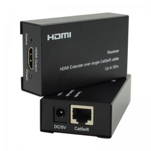 China 1080i SDI Extender 50m HDMI Over Cat6 Cat5eCable With EDID Function Support 1080P wholesale