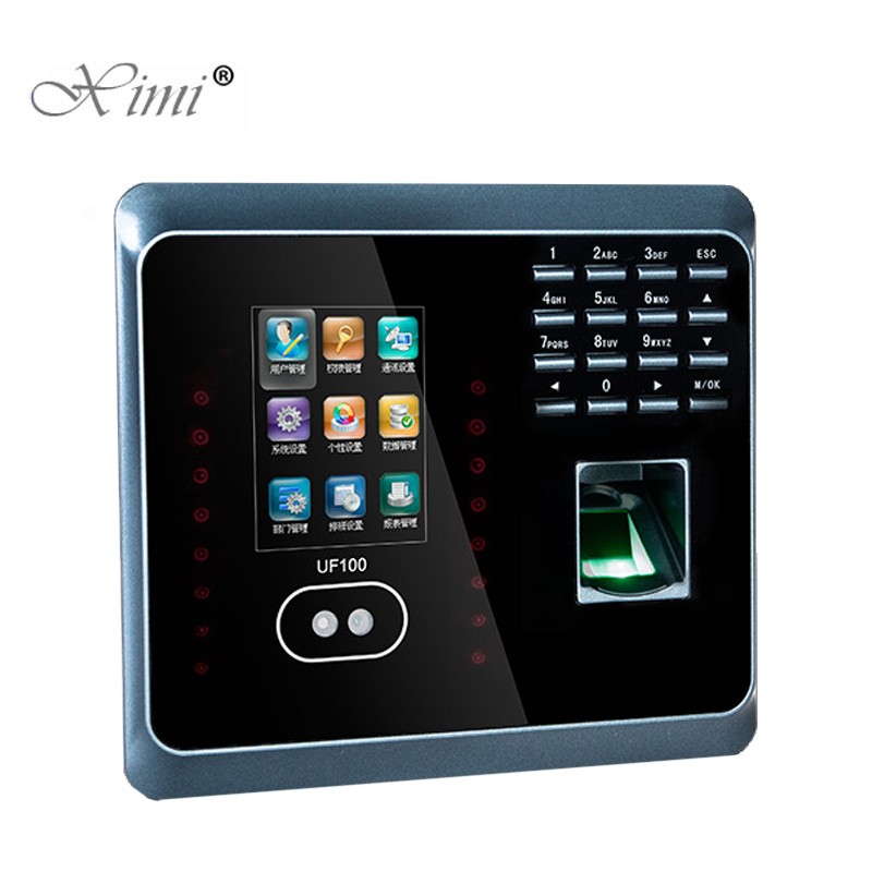 Biometric Face Time Attendance And Fingerprint Time Attendance ZK UF100 With IC Card Have Three Colors For Choose