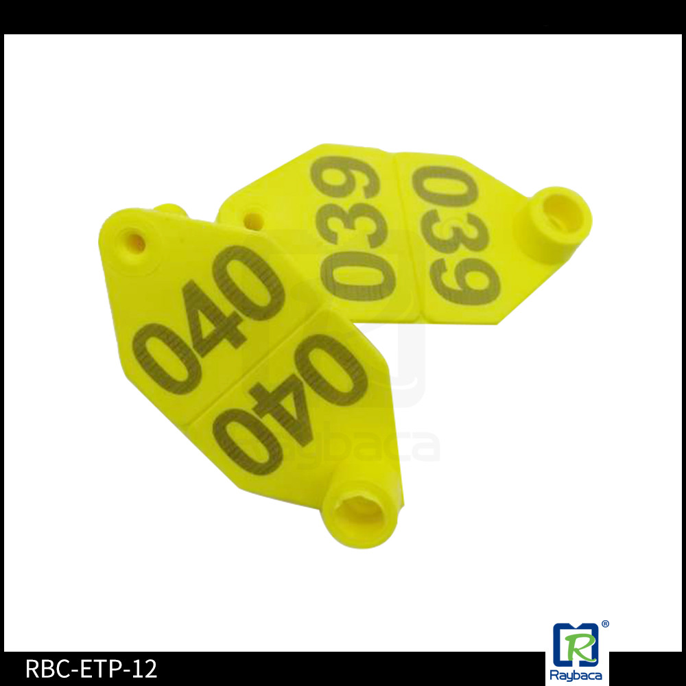 Strip Shape Sheep Ear Tags / Custom Sheep Tags 68 * 34mm ICAR Approved