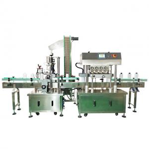 China High Speed Plastic Bottle Sealing Machine Linear Capping Machine for Round Screw Caps on sale