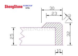 China Professional Epoxy Flat Marine Edge 25 Mm Thickness Color Customized wholesale