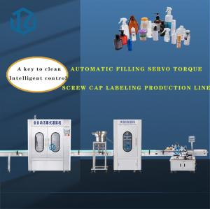 China Complete Packaging Automated Filling Machine Line PLC For Shampoos Lotions Body Creams wholesale
