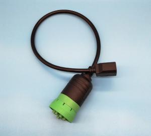 China Green Round Deutsch 9 Pin Type 2 J1939 Female to RJ45 Female Cable wholesale