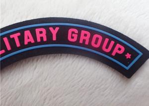 China Shoes Or Bags Rubber Logo Patches , 3D Embossed Badge Silicone Patches wholesale