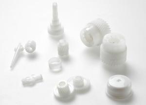 China Medical White Plastic Injection Parts Gear Micro ABS Various Size Corrosion Resistant wholesale