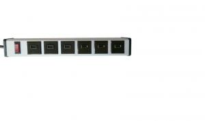 China Desktop Smart 6 Port USB Charging Power Strip With Aluminium Alloy Housing on sale
