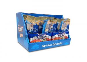 China Eye Catching Blue Cardboard Counter Display Boxes , Custom POS Counter Top Displays on sale